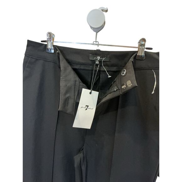 7 For All Mankind Black Dress Pants Trousers NWT Size 4 Tailored Workwear - Picture 2 of 7